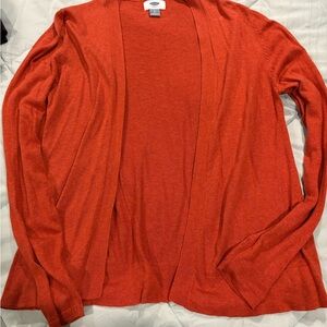 Old Navy Women's Open-Front Cardigan - Bright Orange